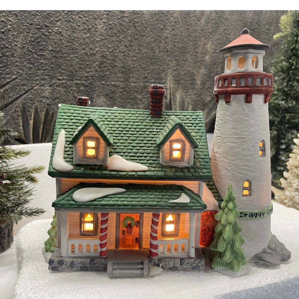 Department 56 CRAGGY COVE LIGHTHOUSE New England Village Series 1987 Retired